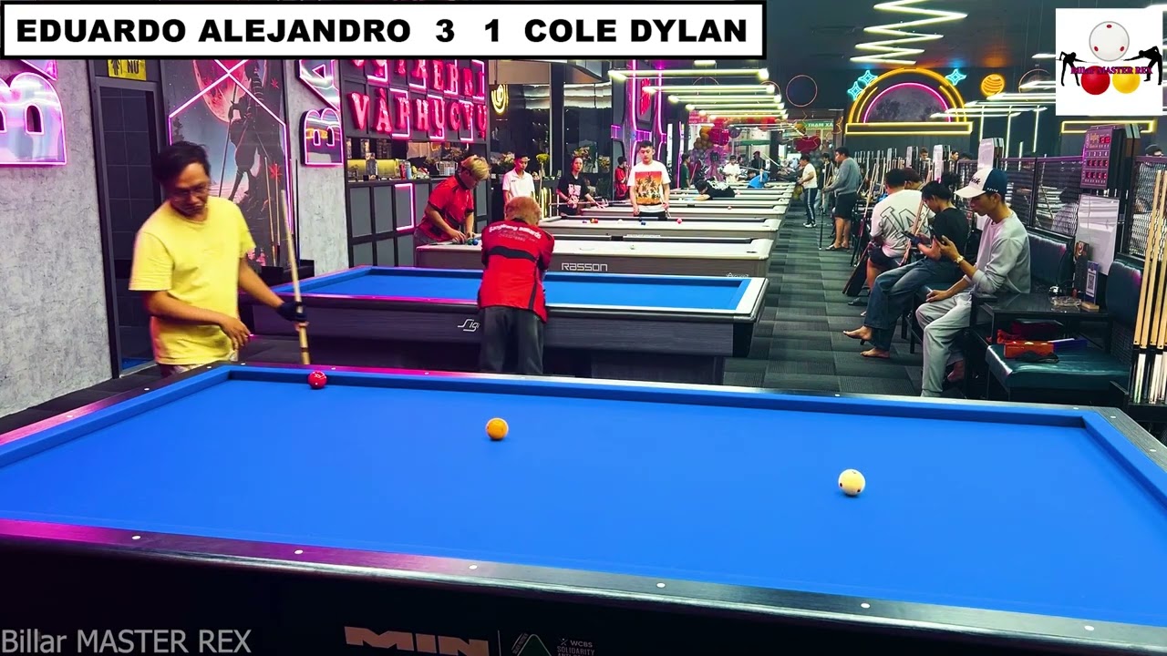 Eduardo Alejandro vs Cole Dylan Race to 10 | 3 Cushion Billar MASTER REX