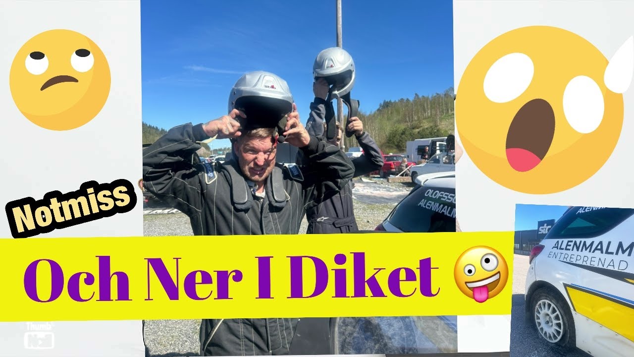 Stefan Alenmalm & Martin testar i Aleknixen inför SM Silverratten – slutar i diket!