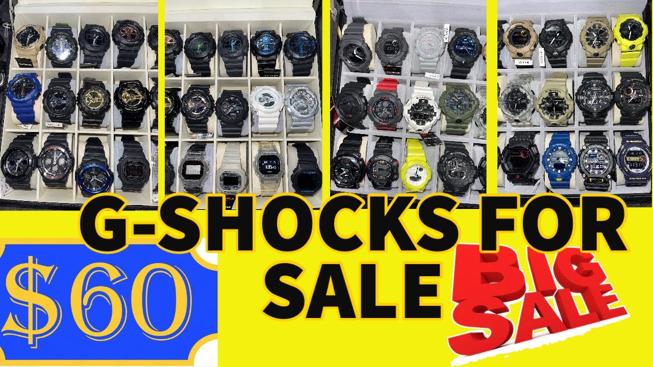 G-Shock For Sale Video - Many Models EACH for ONLY $60! - Steptracker, bluetooth, Solar, Multiband!