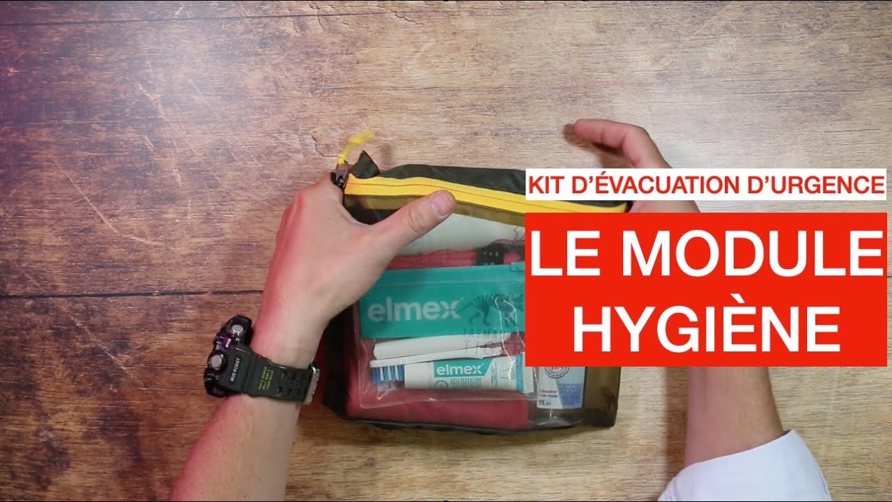 Module Hygi&egrave;ne de votre kit d'&eacute;vacuation d'urgence
