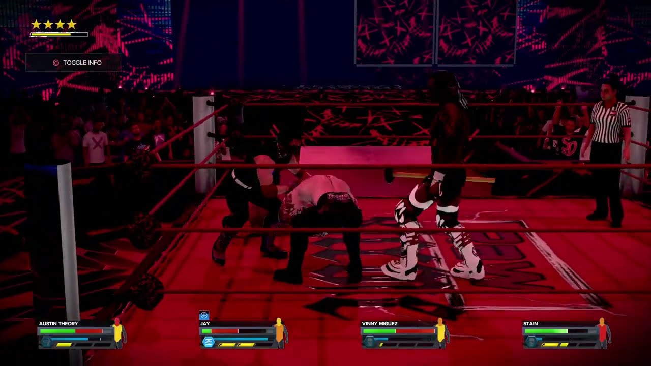 WWE 2K24 RAW EXTREME|UNITED STATES CHAMPIONSHIP | 4 FATAL WAY FT STAIN