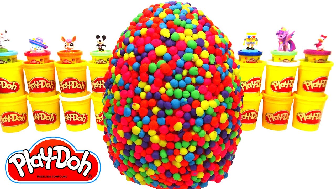 Huevo Sorpresa Gigante de Arcoiris Play Doh - Aprende los Colores con el Arco&iacute;ris