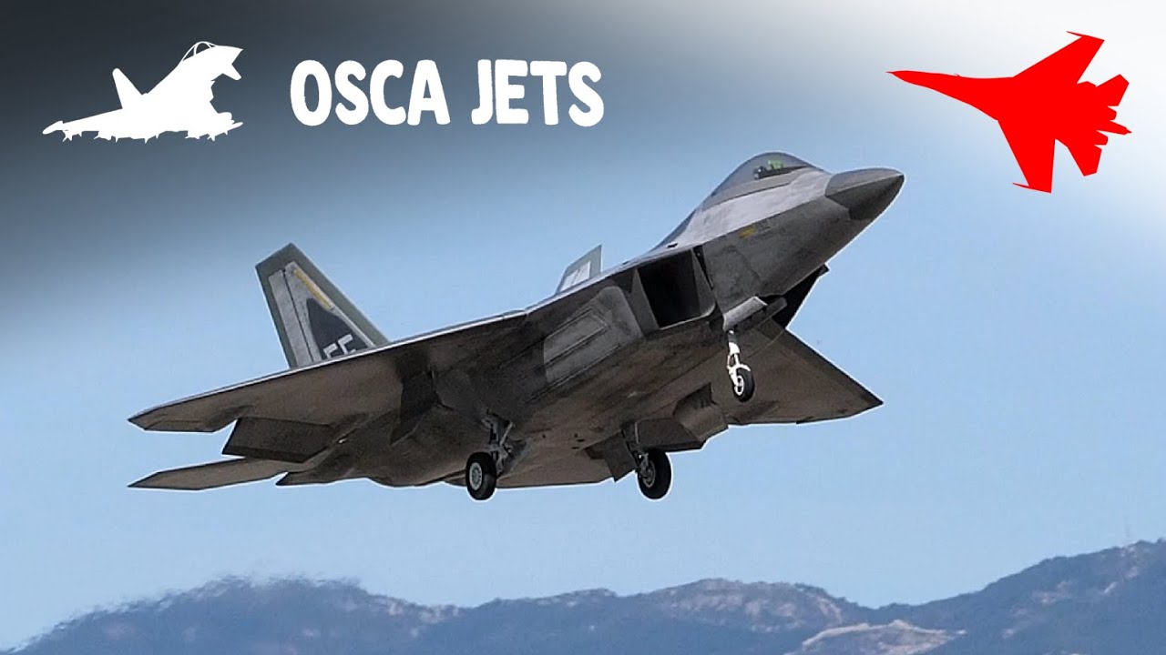 MASSIVE 1/7 Scale F-22 from T-One Model Flying at ✈️ Osca Jets 2024