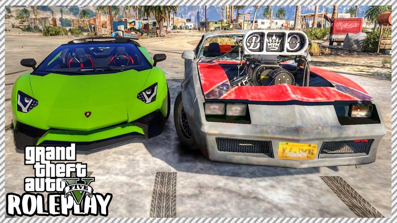 Ролевая игра GTA 5 — Junkyard Sleeper против Lamborghini Aventador SV | RedlineRP #88