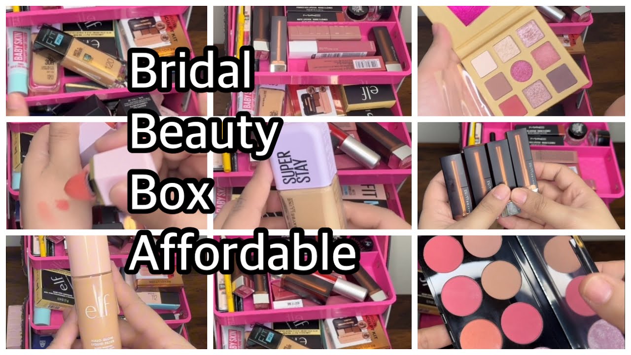 Bridal Beauty Box In A Budget -Affordable & Branded Makeup || Product Guide In Detail