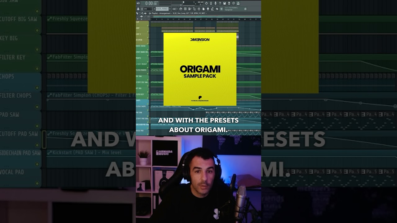 🔥 ORIGAMI SAMPLE PACK on Patreon! #flstudio #bemindacademy #producertips #producer #musicproducers
