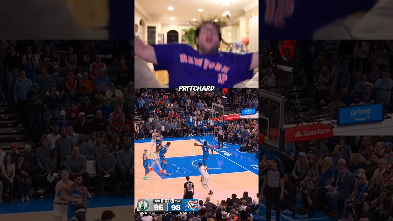 This ending was CRAZY 🤯 #celtics #okcthunder