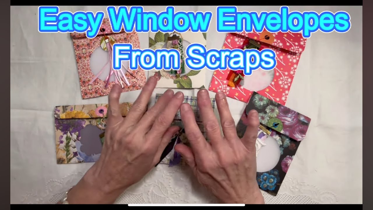 Easy Window Envelopes From Scraps