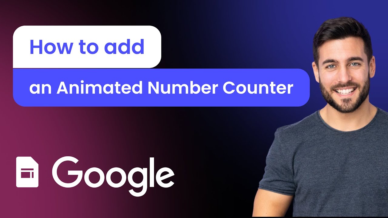 How to add an Animated Numbers Counter to Google Sites