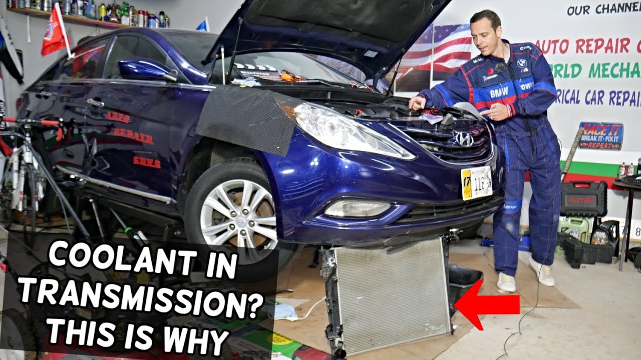 THIS IS WHY YOU HAVE COOLANT IN TRANSMISSION FLUID OR TRANSMISSION FLUID IN COOLANT ANTIFREEZE