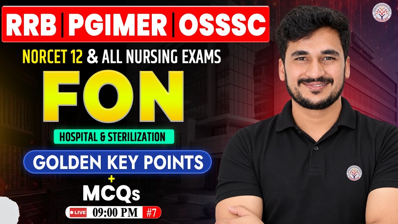 NORCET 12, PGIMER, OSSSC Nursing Officer | Fundamental Of Nursing | NORCET 12 Preparation |Vikas Sir