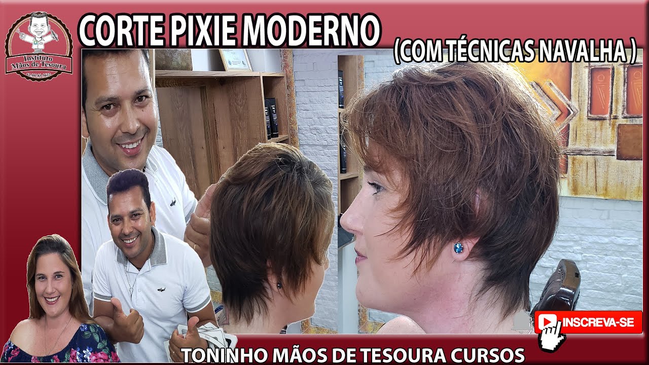Como Fazer Corte Pixie Moderno com Técnicas de Navalha