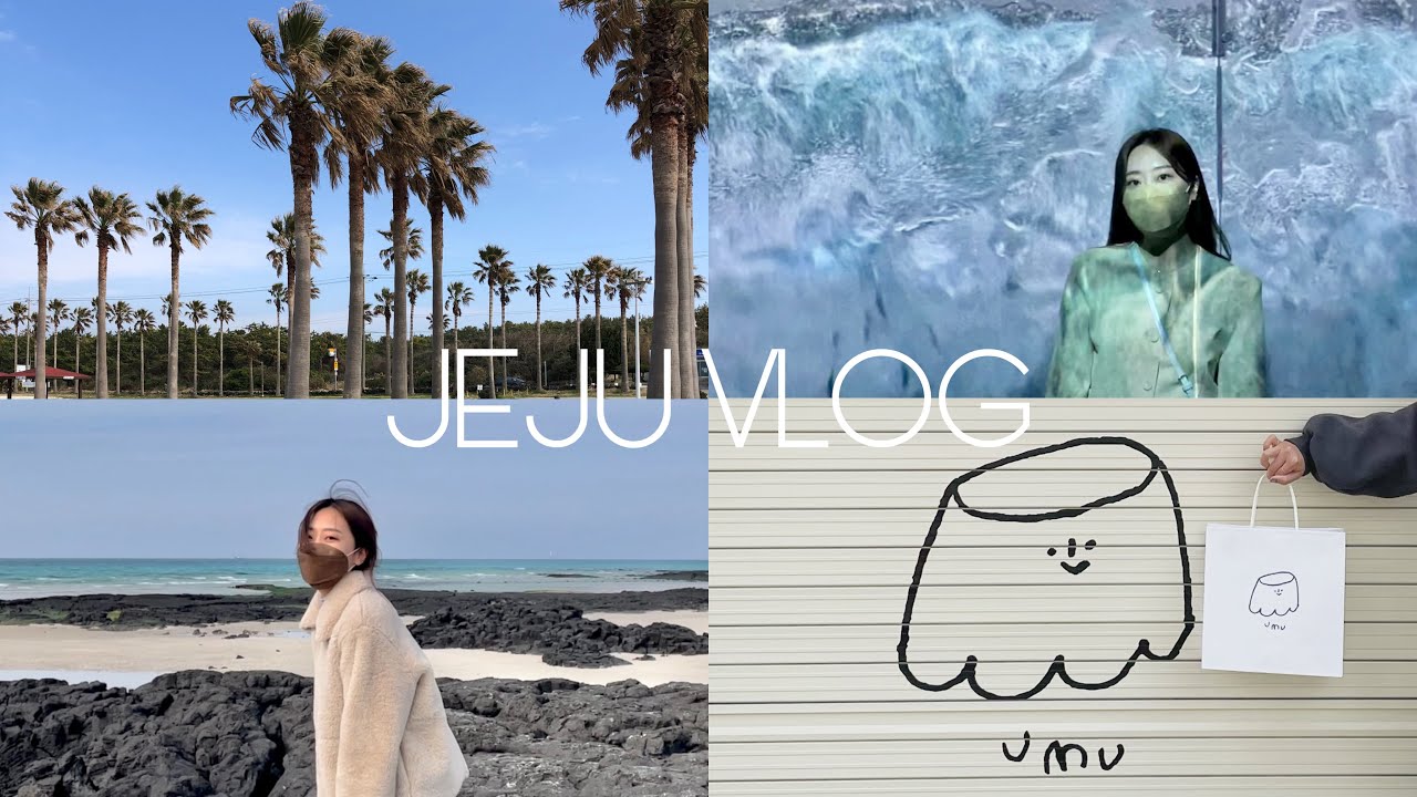 친구랑 제주도 브이로그🌟 ( 뚜벅이, 4박5일 서쪽코스, 아르떼뮤지엄, 금악오름, 노티드도넛, 우무, 잔물결, 이익새양과점) 첫영상