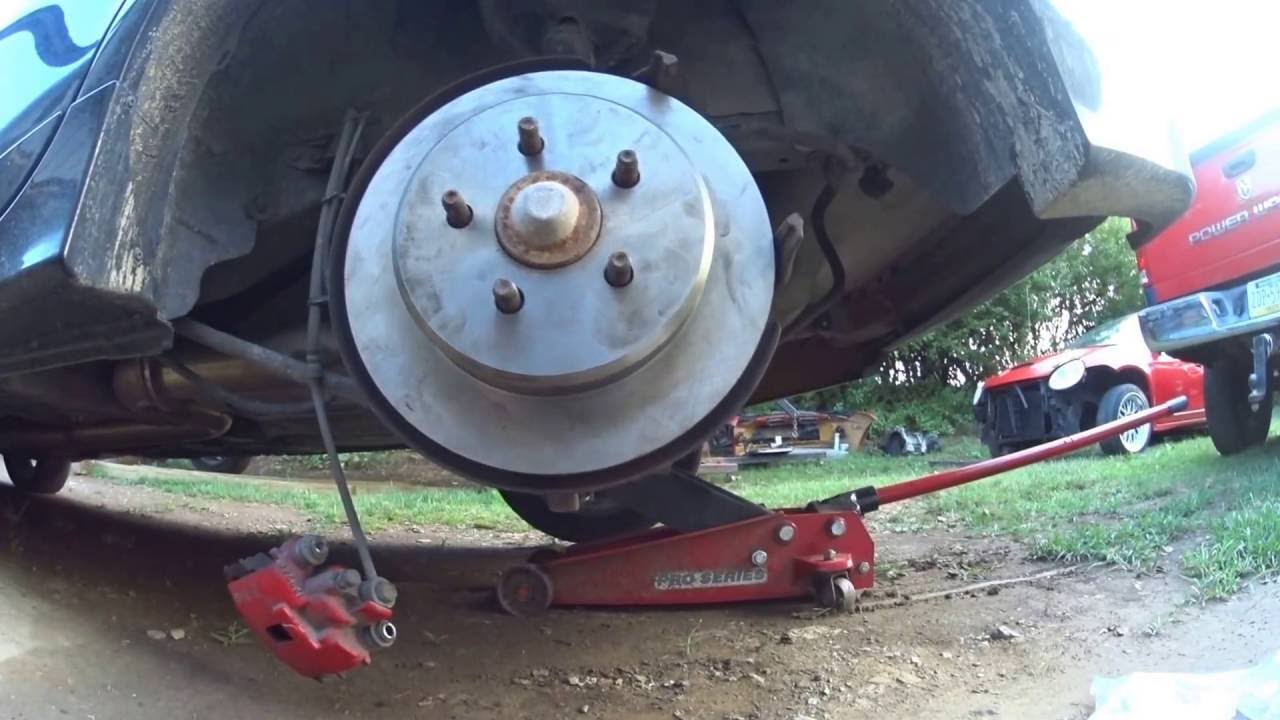 srt4 ebrake ajustment and shoe install