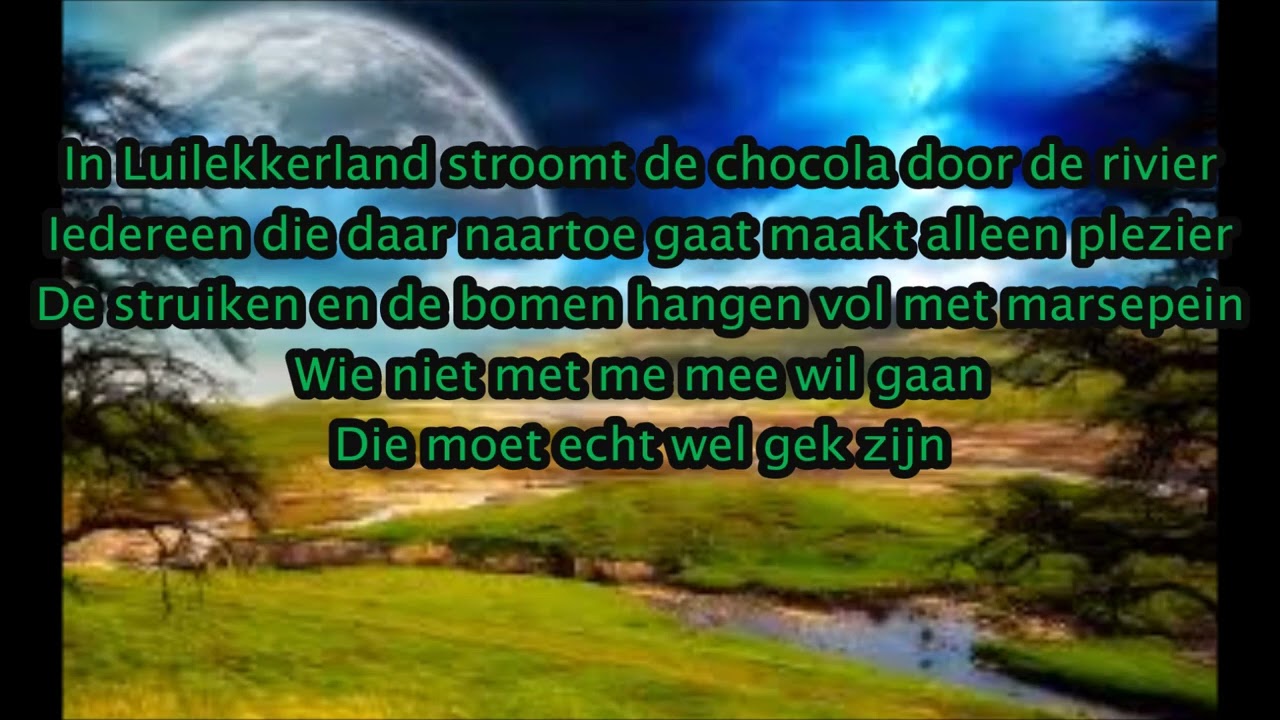 Luilekkerland - Musical Pinokkio (lyrics)