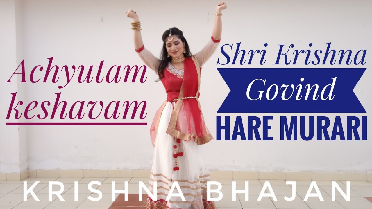 Krishna Bhajan Dance | Janmashtami Special | Achyutam keshavam | Shri krishna Govind hare murari
