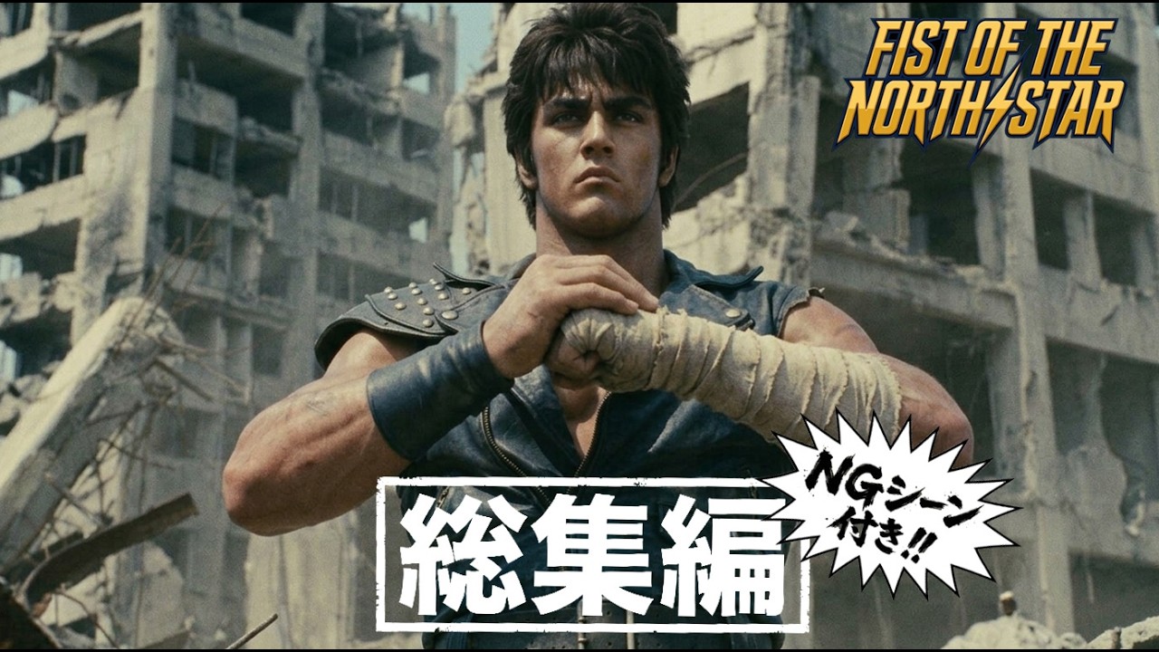 『北斗の拳』80年代ハリウッド実写映画だったら【総集編＋未公開映像】「戦闘」「一撃必殺」青木望  Fist of the North Star AI Live-Action Style