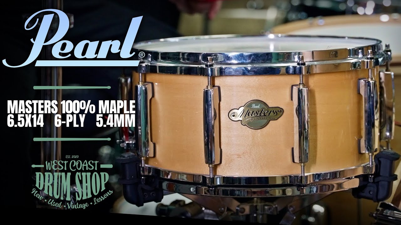 Pearl Masters 100% Maple Snare w/ Die-Cast Hoops