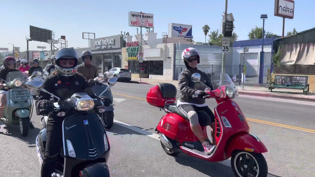 LA Vespa club ride August 8, 2021