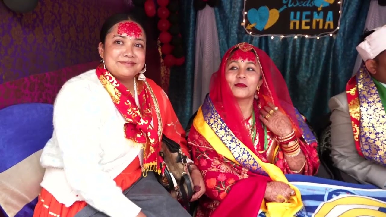 Santosh with Hema party 3 Marriage video 