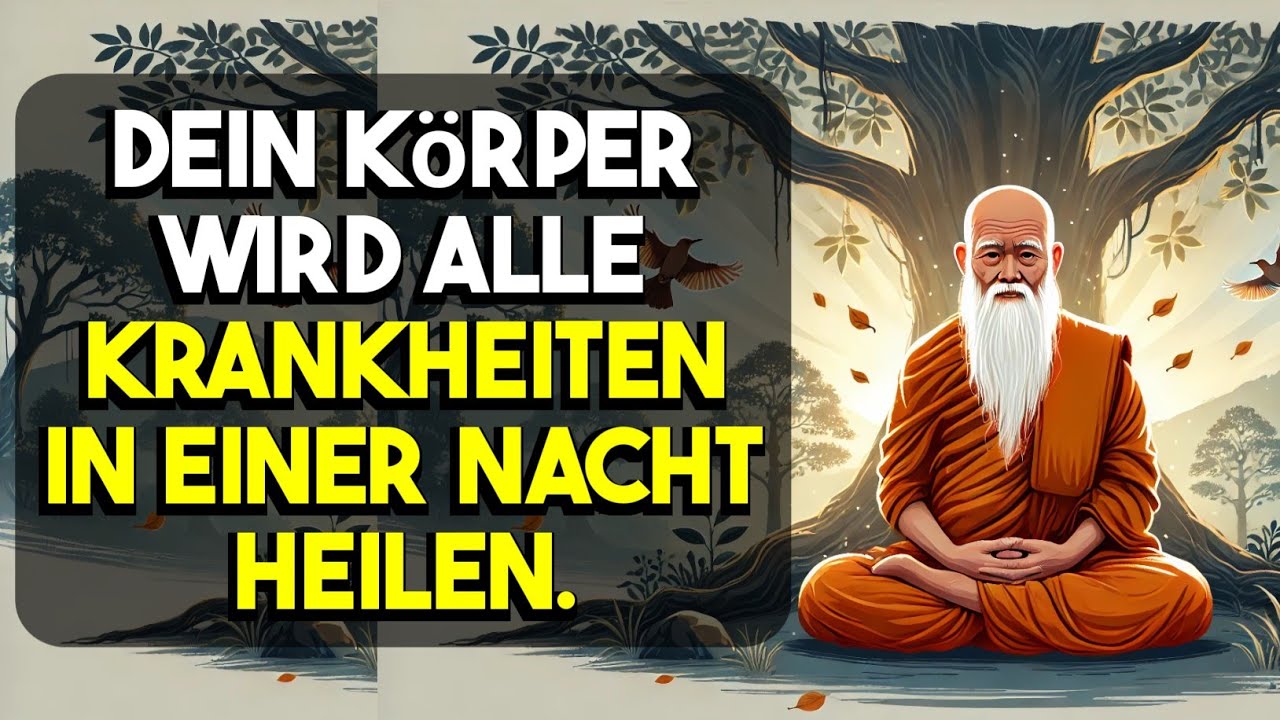 Der K&ouml;rper wird die ganze Nacht lang Krankheiten heilen. Buddha-Geschichte.