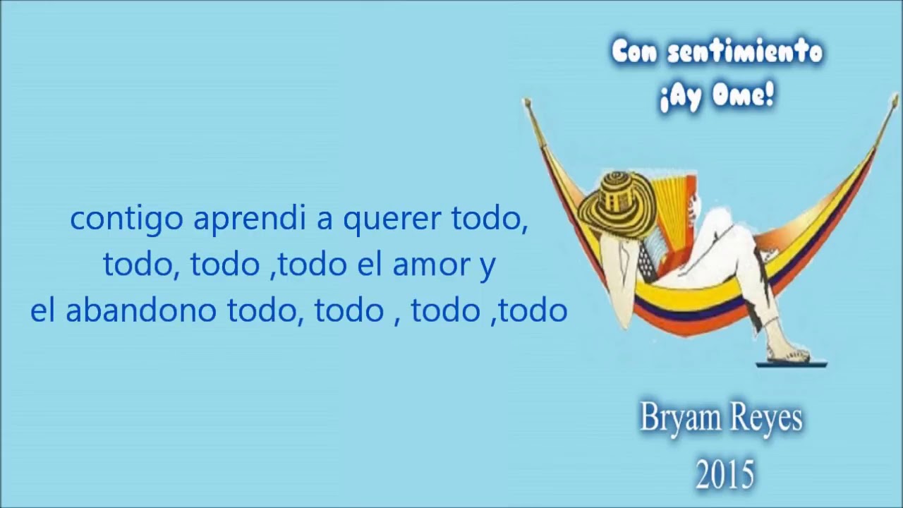 Eres Todo Iv&aacute;n Villaz&oacute;n Letra1