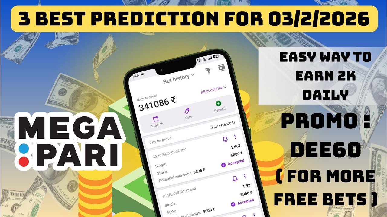 Best 4 Predictions for 03/2/2026 matches | Megapari Tips | How To Win In Prediction In Tamil