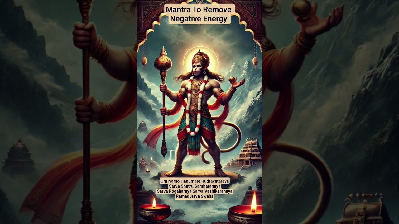 Powerful Mantra To Remove Negative Energy | Hanuman  Mantra 
