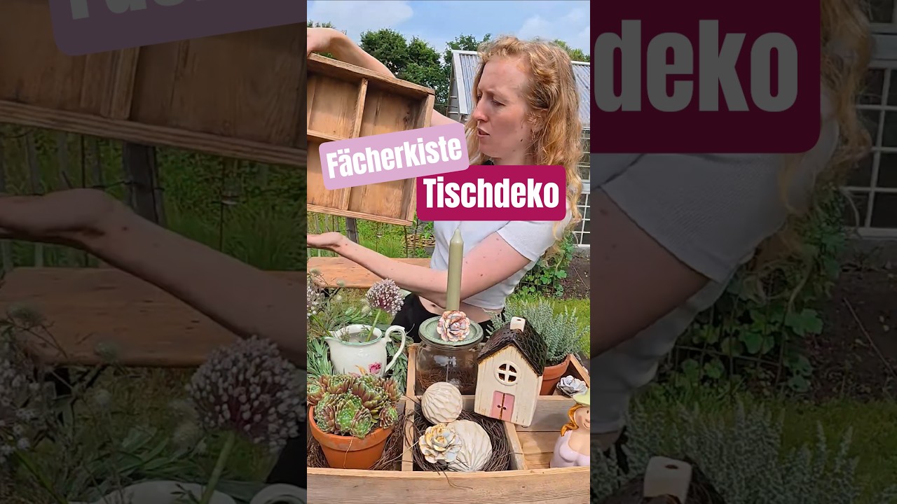Dekoidee für den Spätsommer mit rustikaler Kiste 🌾