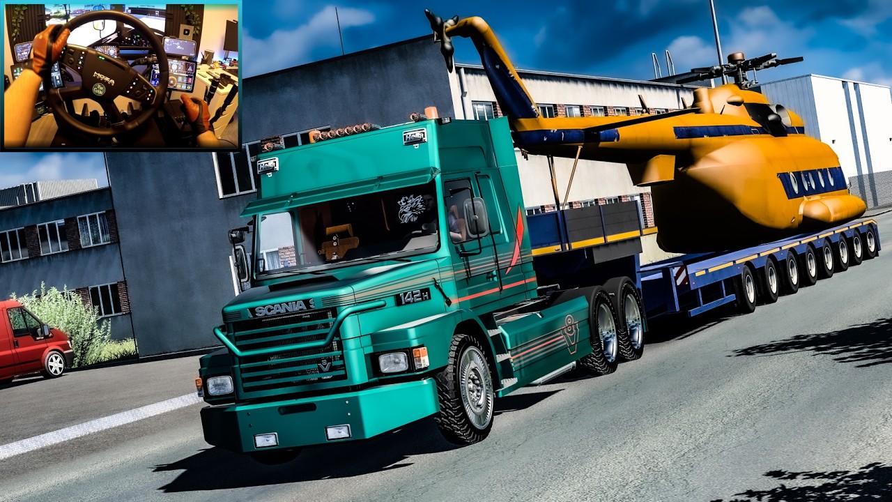 Extreme Heavy Haul in Norway 🇳🇴 Transporting a Mi-8 Helicopter with a Classic Scania | ETS2