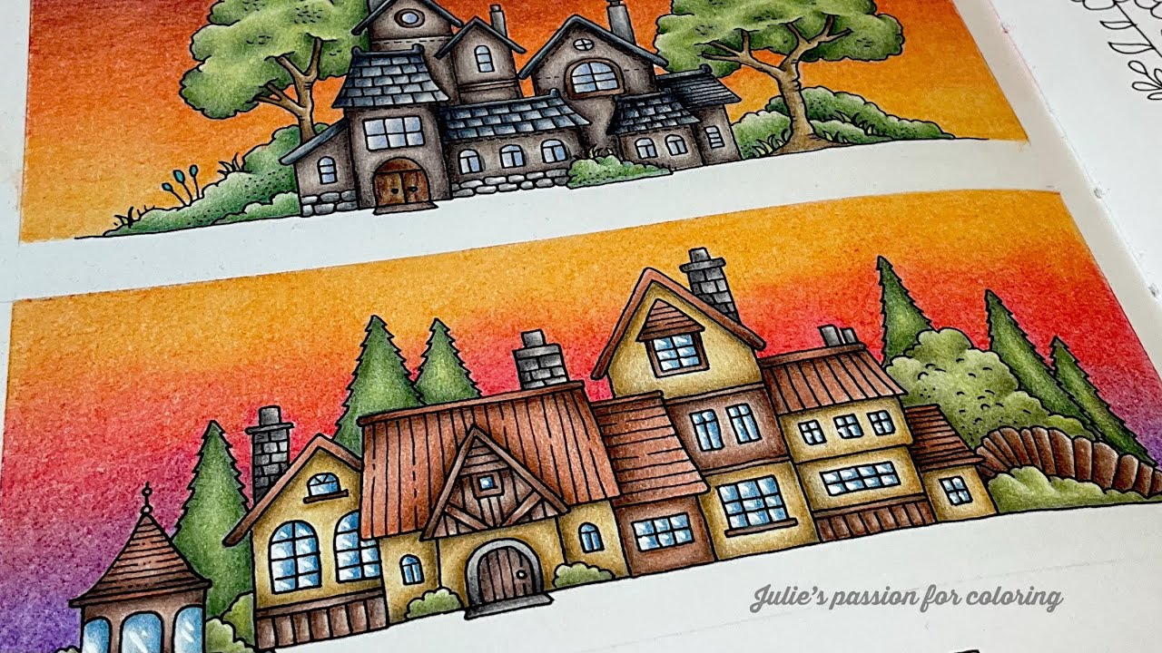 🏠 Small Victories by Johanna Basford ✏️ Faber Castell Polychromos - coloring tutorial Part 2