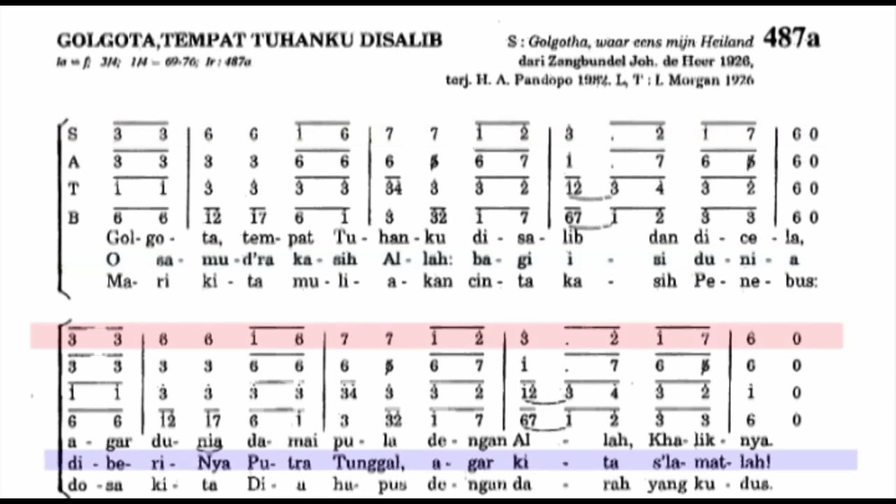 Sopran PS 487a Golgota Tempat Tuhanku  #lagumisa  #satbguides  #gereja  #lagukoor  #prapaskah