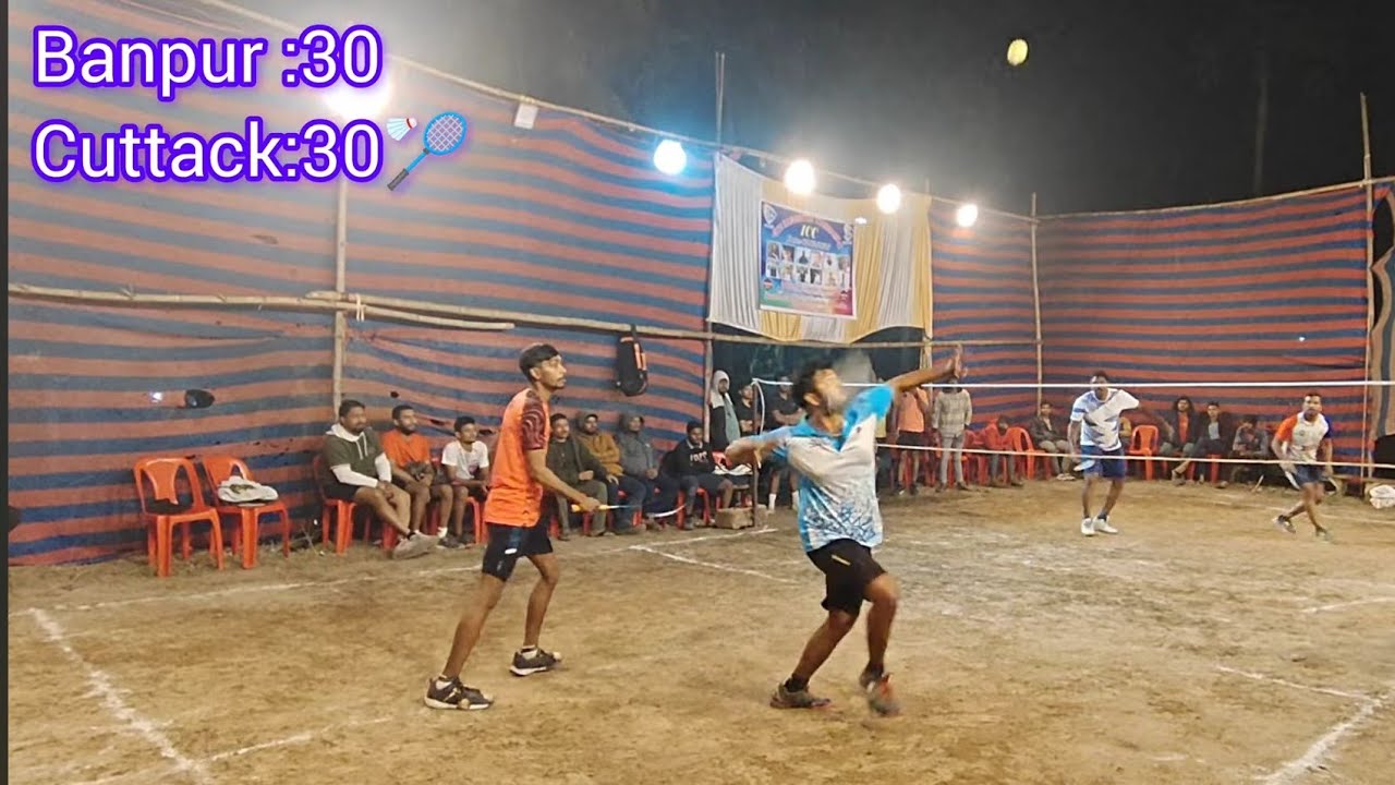 Banpur vs Cuttack #badminton #match #outdoors #viral #trending 