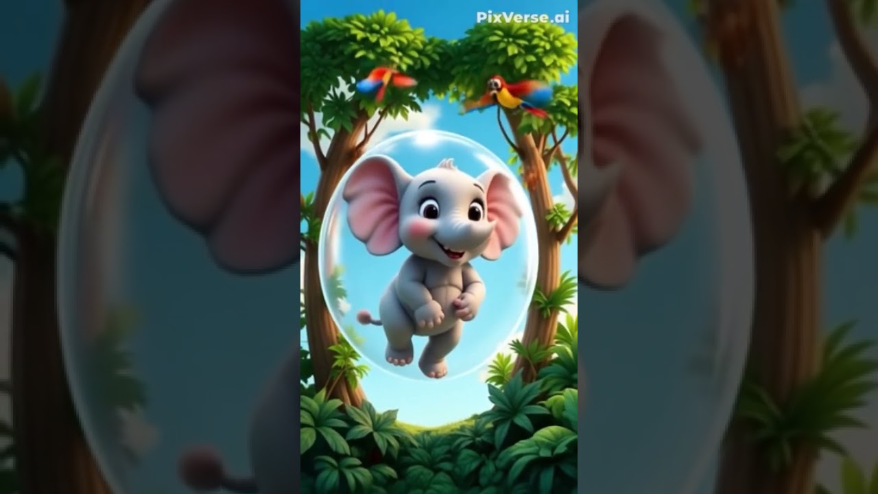 🌈Flying Elephant Adventure! | Funny Balloon Story for Kids | Animal Cartoon | Moral Story 🐘🎈