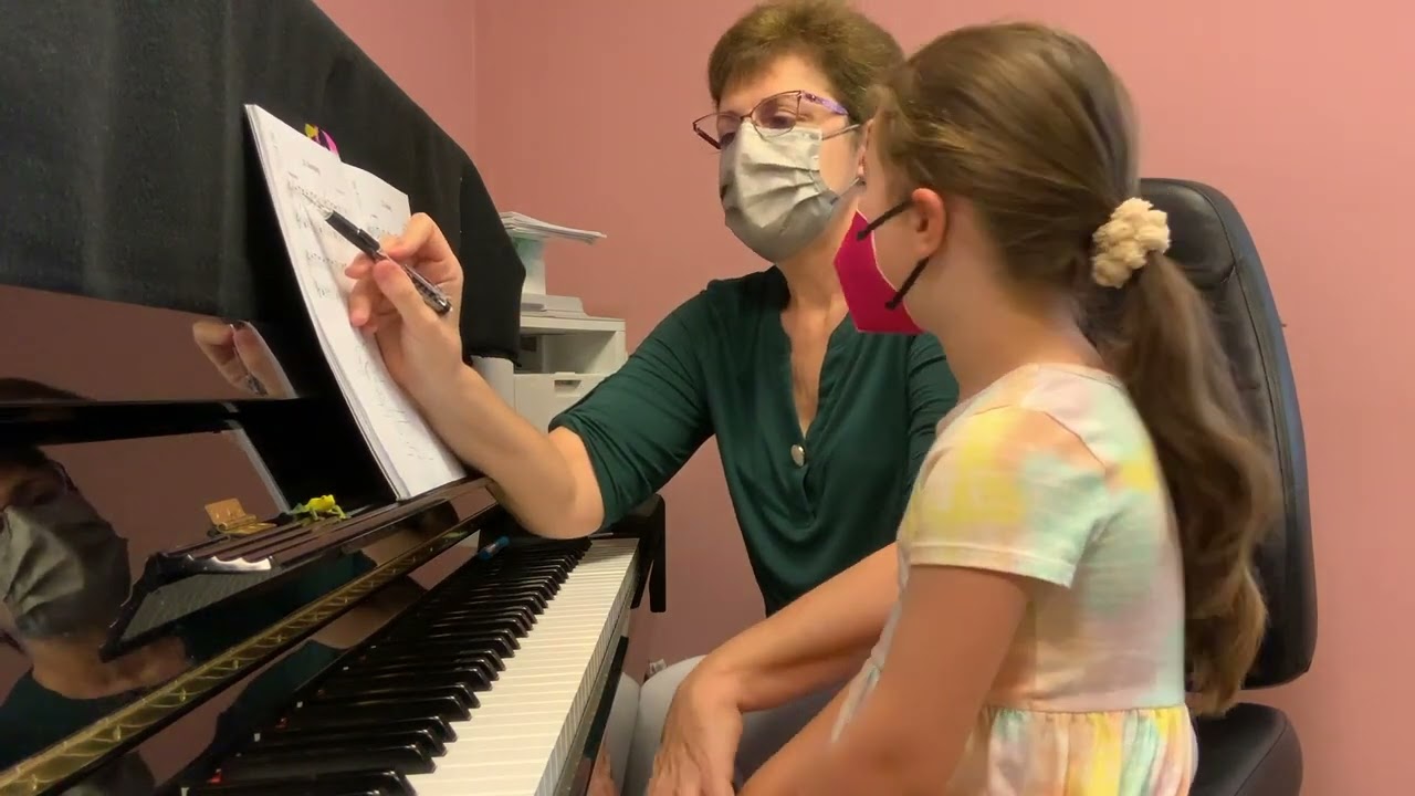 Piano Lesson with Clara (5). New pieces from Musical Journey 1A.  Irina Gorin