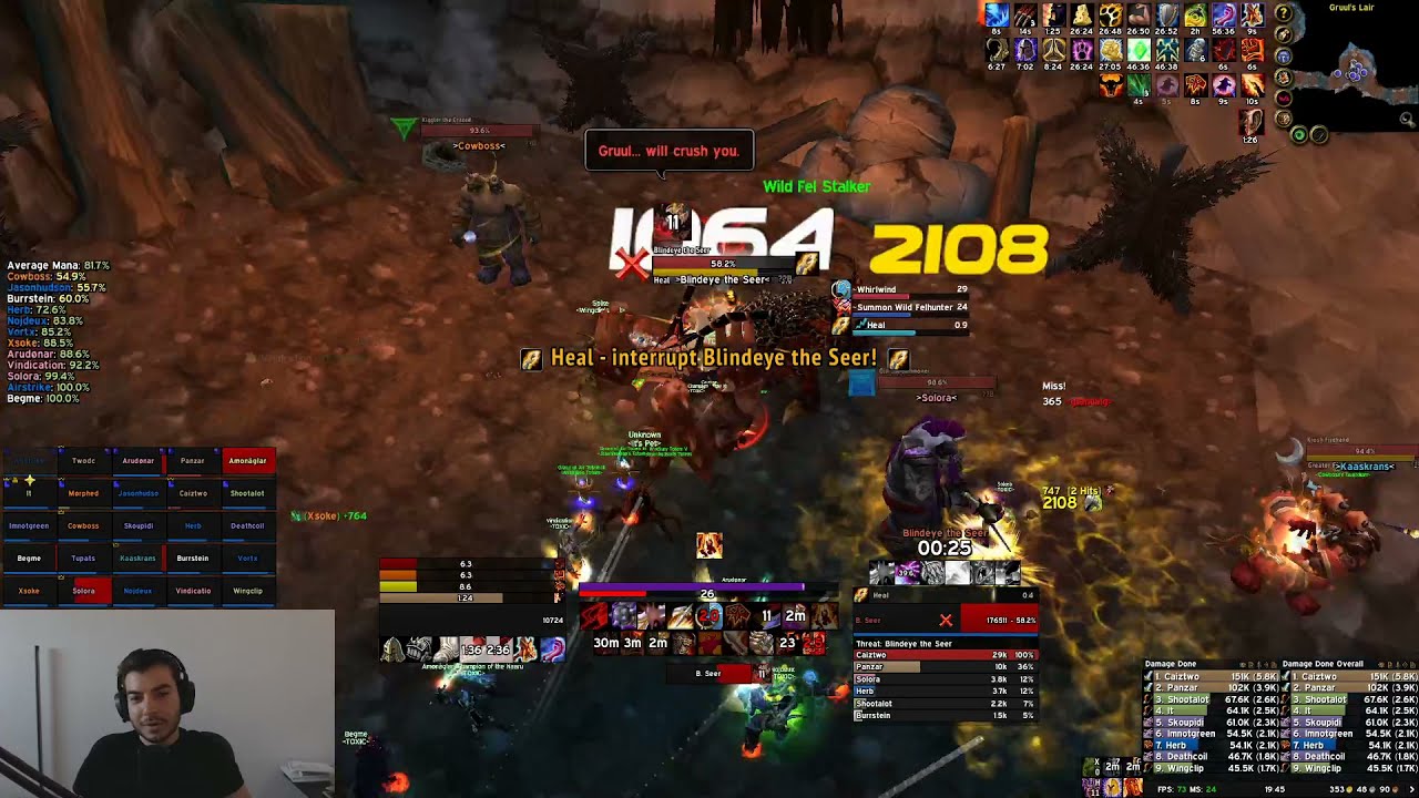 meme spec does 5788 dps (Rank 1 High King Maulgar Fury Warrior TBC Classic)