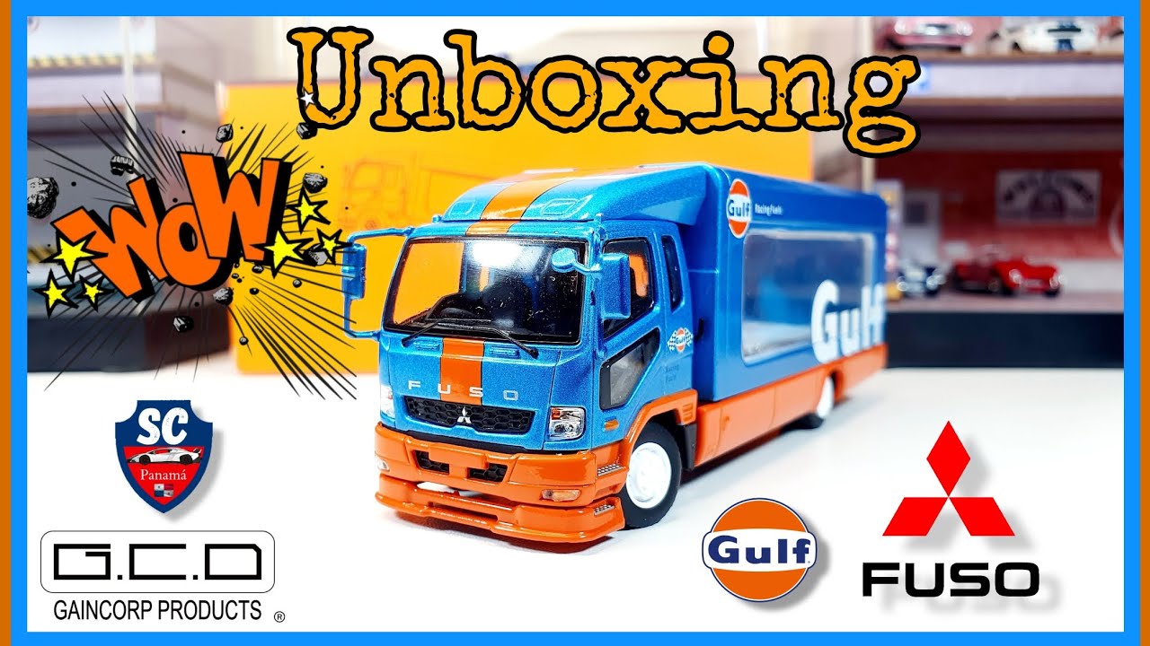 Súper Mitsubishi Fuso Fighter Gulf (1024) 2017 GCD 1/64 Unboxing 
