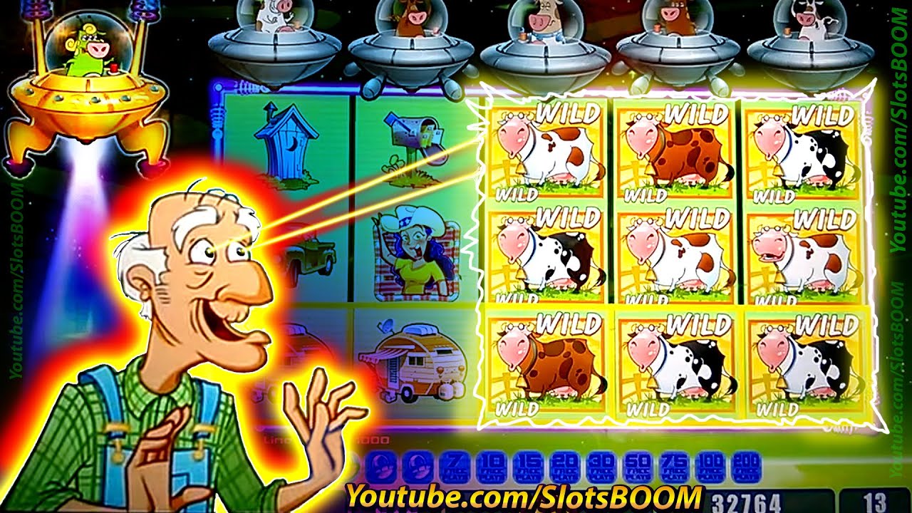 GRANDPA DROPS WILDS in BONUS!!! FREE GAMES on Invaders Attack From the Planet Moolah SLOT in CASINO