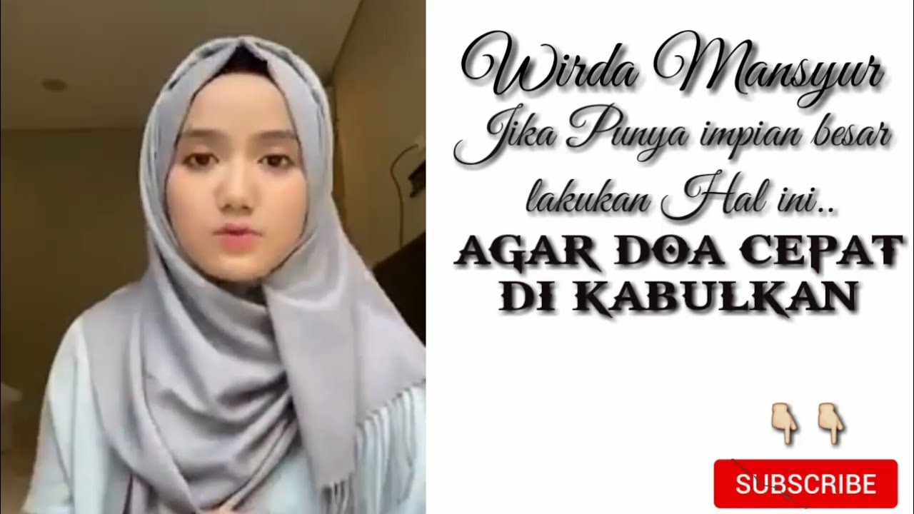 Agar doa kita di kabulkan | semua hajat terkabul | wirda mansyur