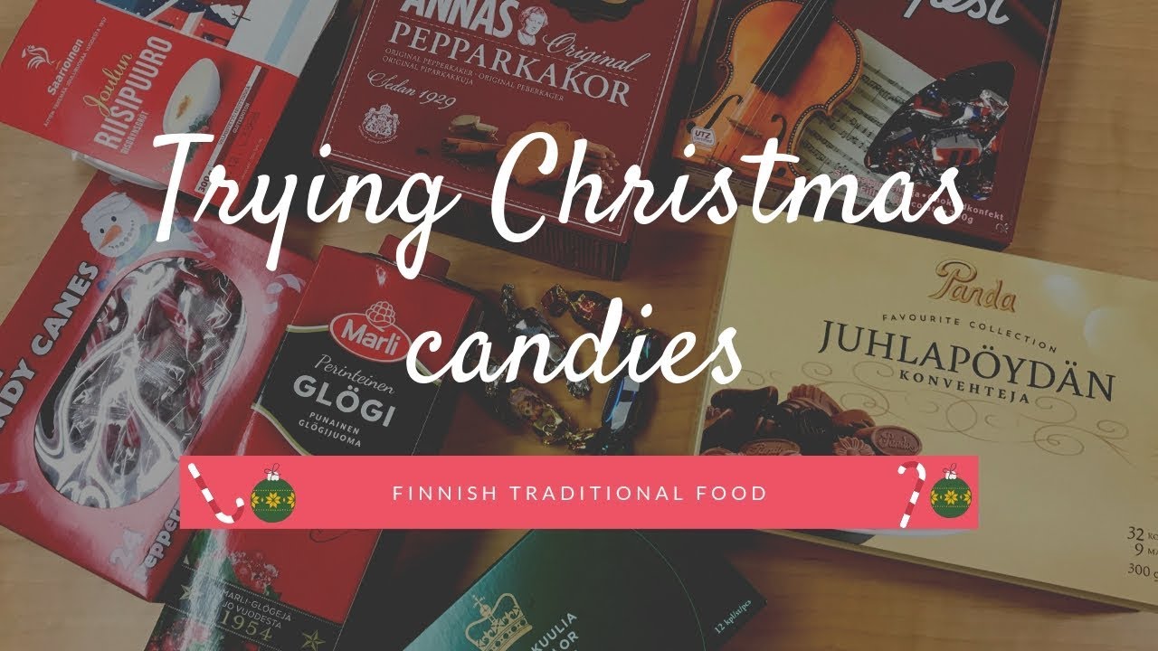 Trying Finnish Christmas candies