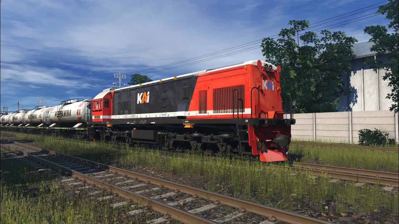 Lokomotif Langsir Stasiun Benteng || Trainz Simulator Indonesia.