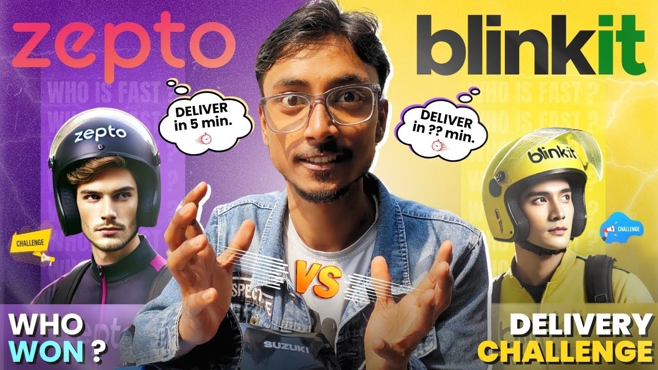 Blinkit Vs Zepto ! Who Deliver's Fast ? | Zepto Vs Blinkit Delivery Partner Challenge 2025