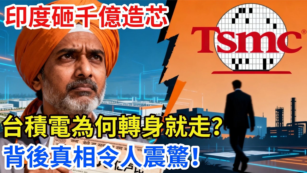 印度晶片夢碎現場！ 臺大廠為何寧可放弃也不投錢？ 台積電自保內幕曝光…【匠行強國】#工程#科技#中國基建#科普#高鐵#芯片 #全球趨勢新聞#科技#熱門