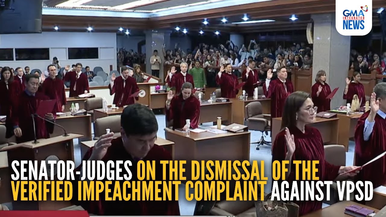 Senator-judges on the dismissal of the verified impeachment complaint | GMA Integrated News