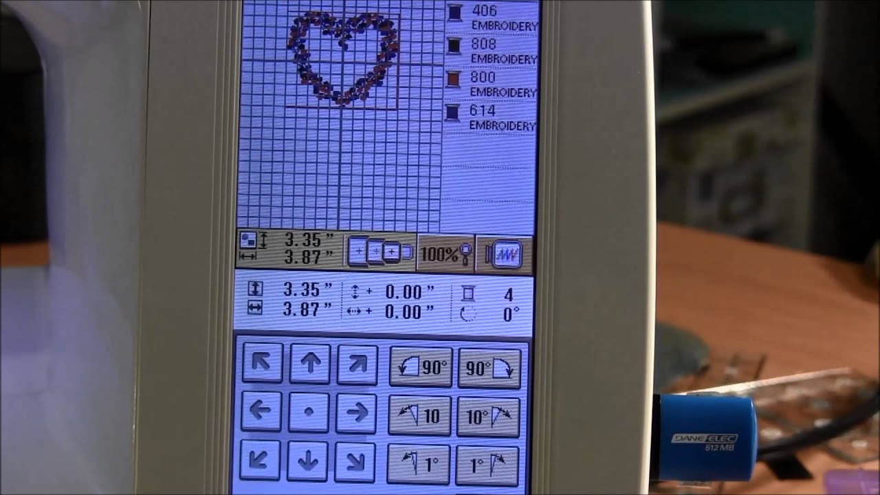 Machine Embroidery - How to Rotate a Design (Pattern)