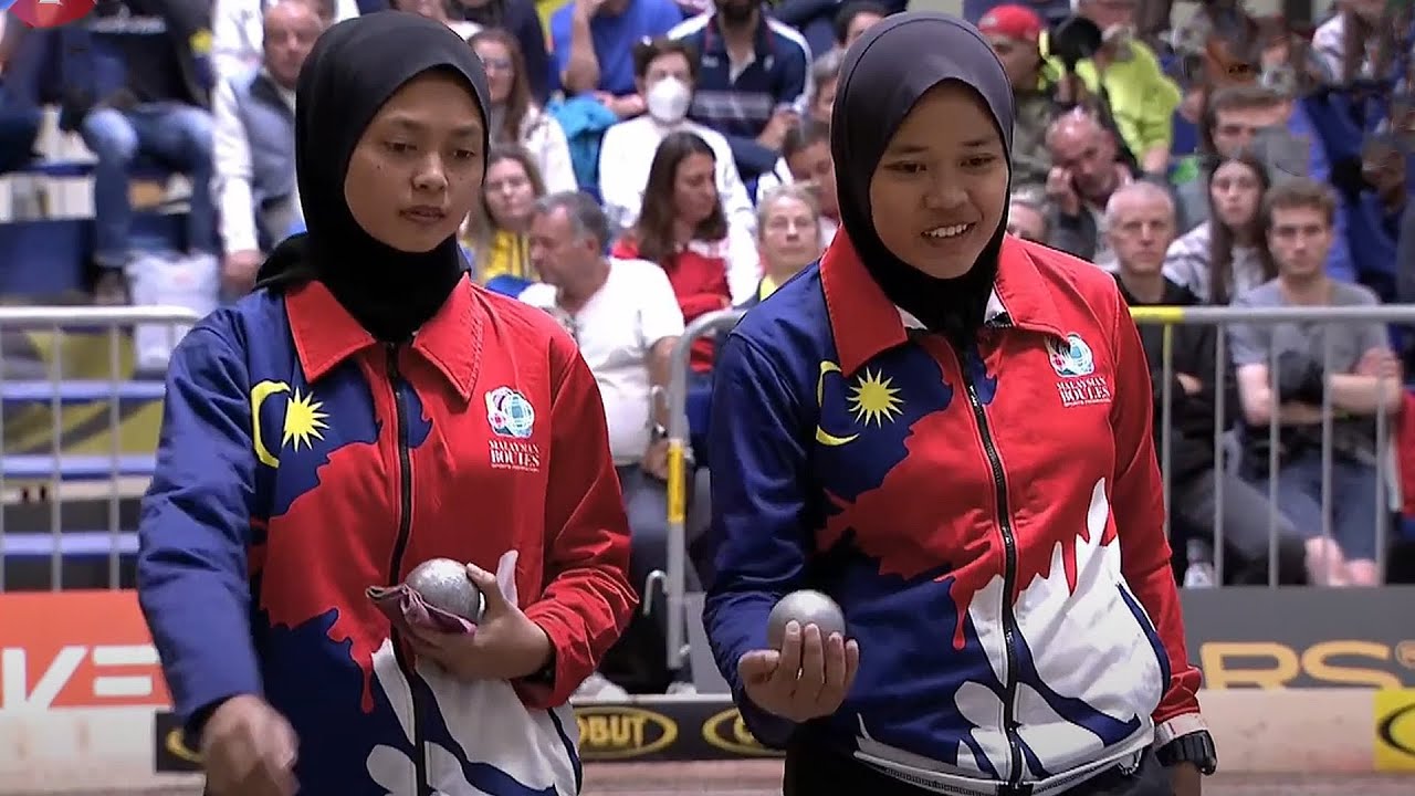 Championnats du Monde de pétanque 2022 : ESPAGNE vs MALAISIE, Finale du doublette féminin