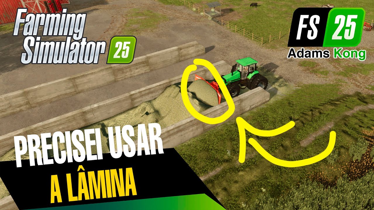 Gameplay FS25: O maior campo para silagem, muito trabalho na fazenda do FARMING SIMULATOR 25