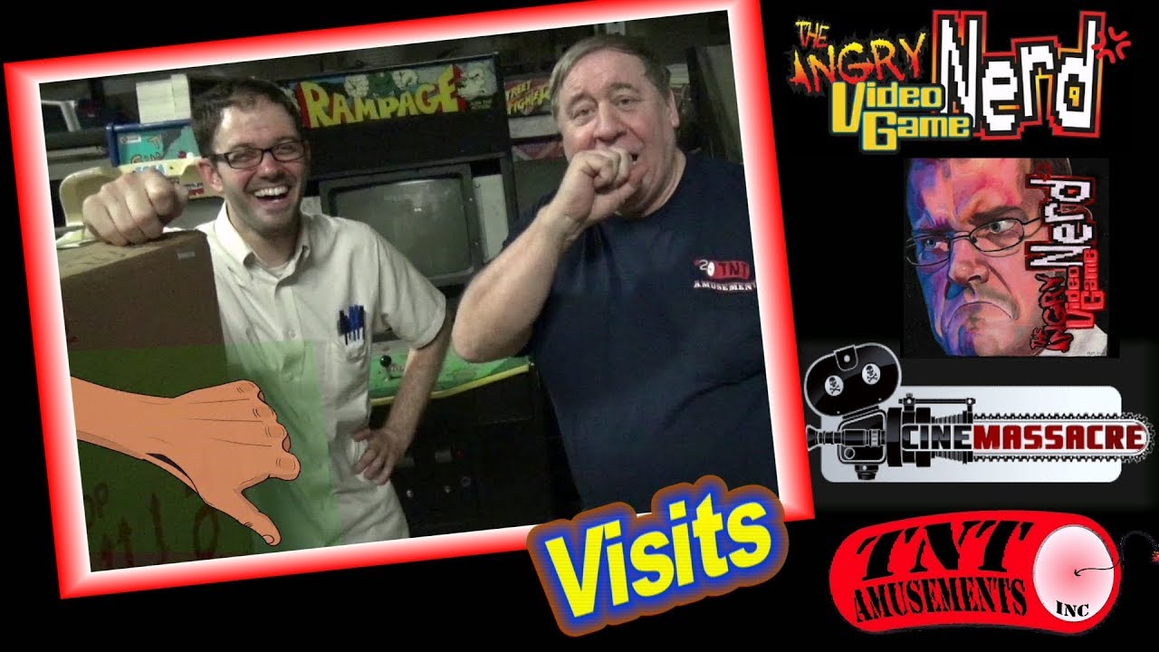 #1328 THE ANGRY VIDEO GAME NERD films POLYBIUS at TNT Amusements