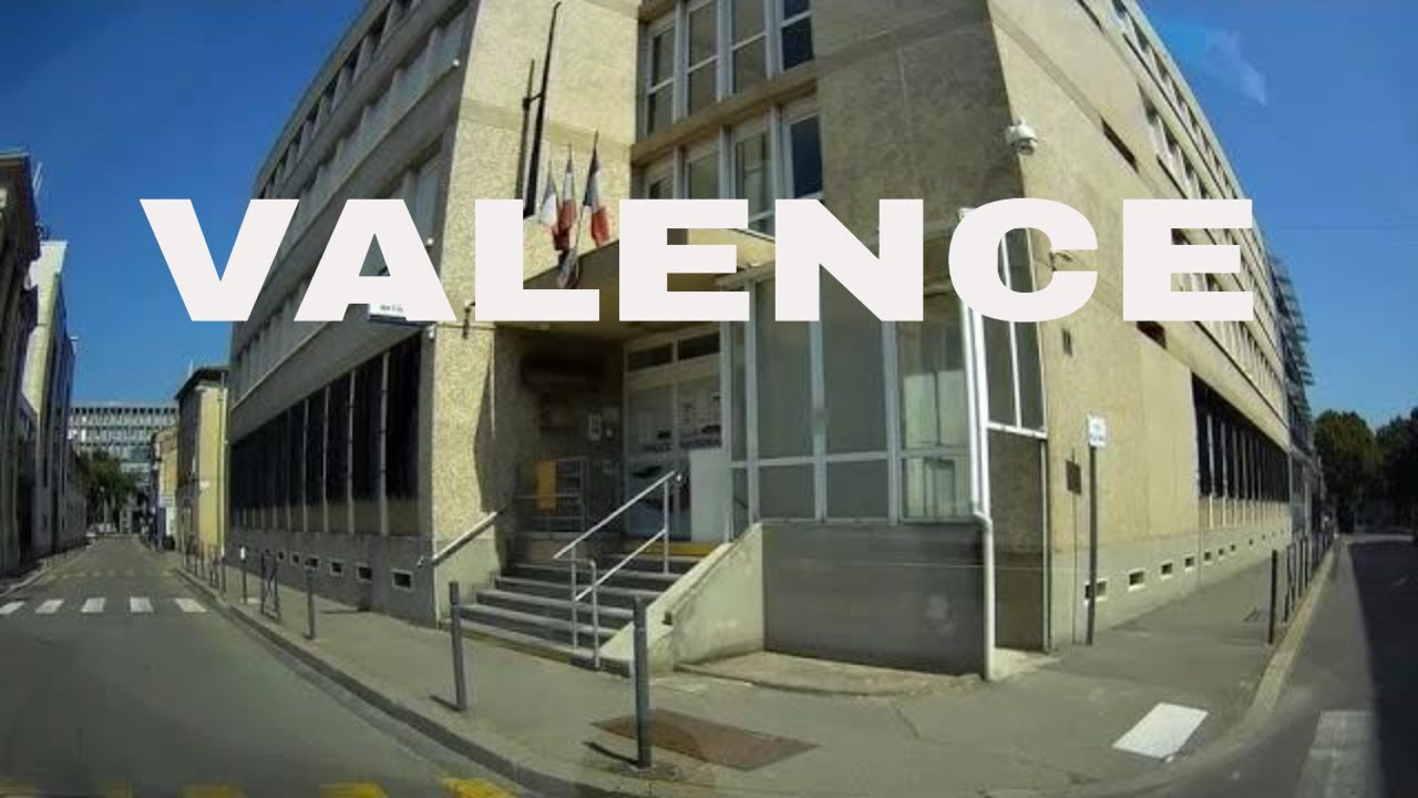 Ville de Valence 4K- Driving- French region