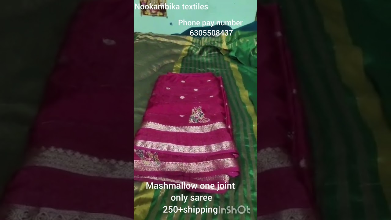Beautiful ❤️ mashmallow one joint only saree 250+shipping 